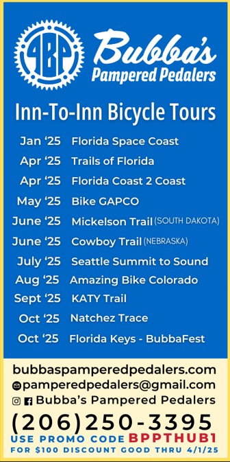 Fully supported bike tours